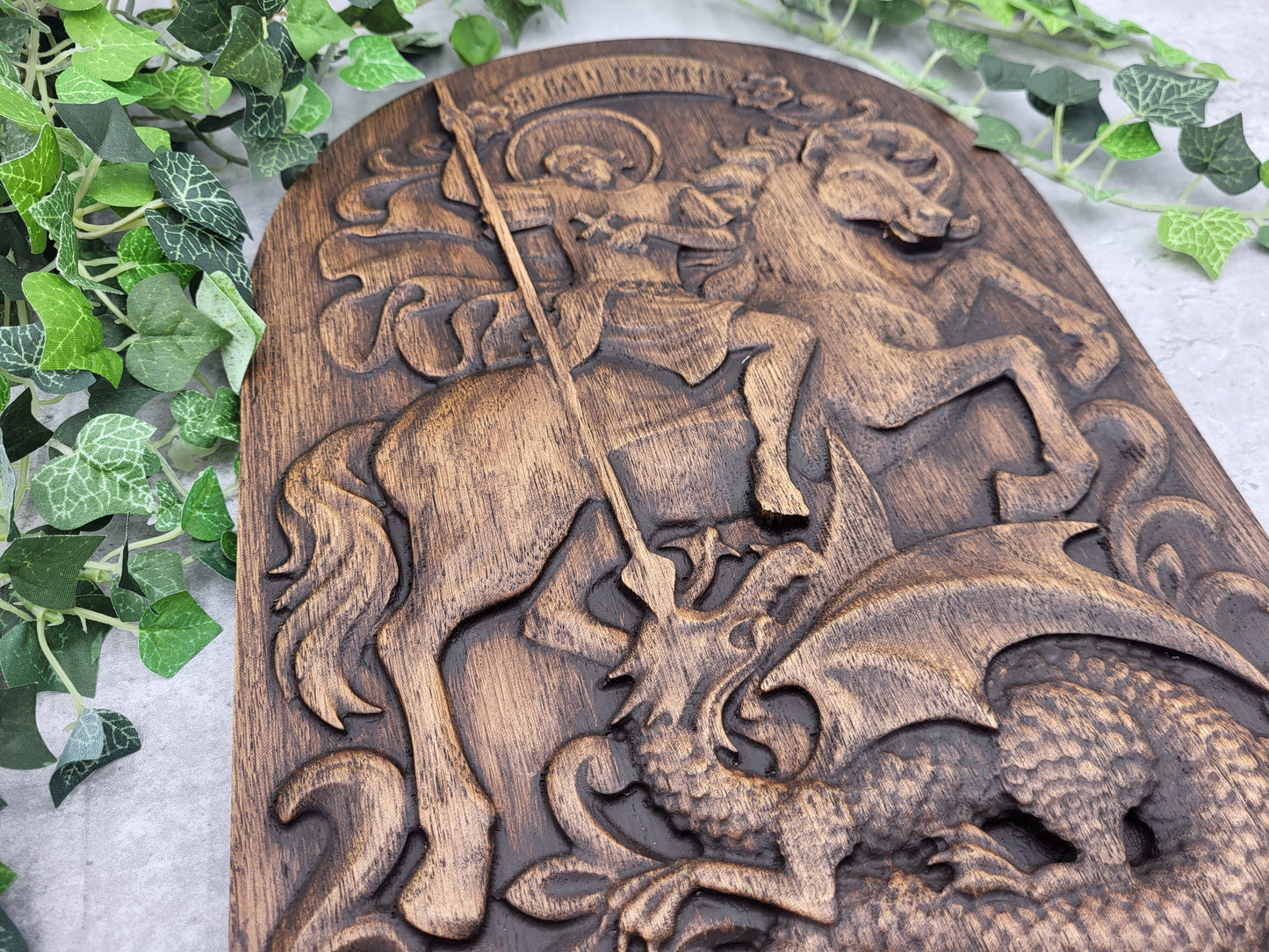 Carved Saint George Icon