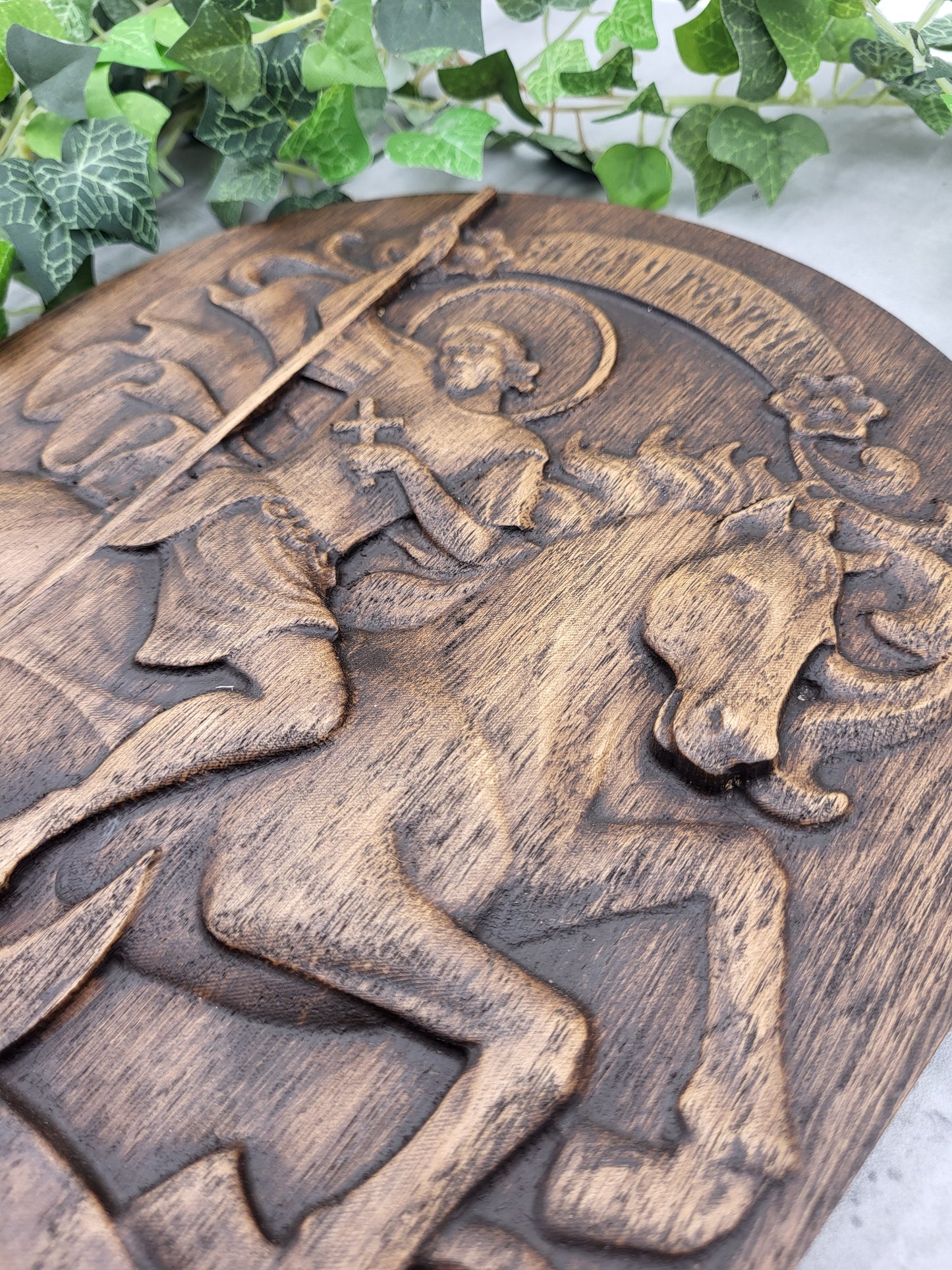 Carved Saint George Icon